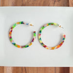 Cameron Hoop Earrings - Tropical