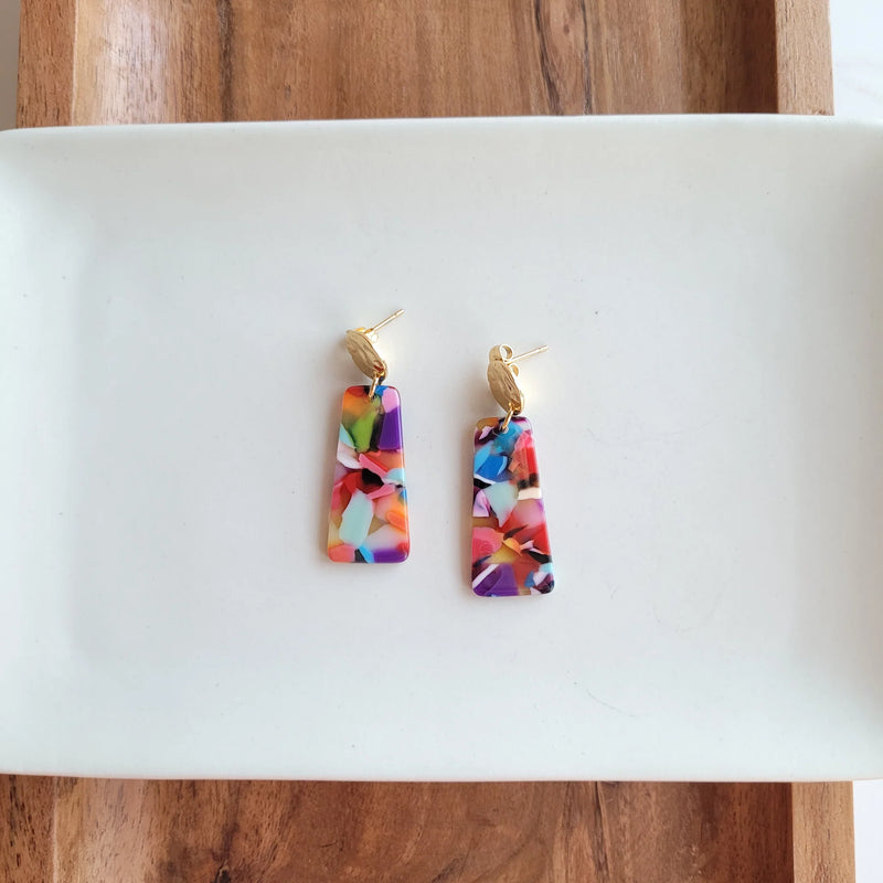 Mia Mini Earrings in Fiesta