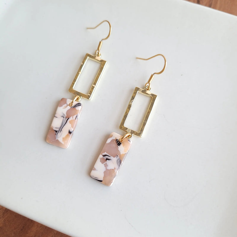 Raya Earrings in Sandstone