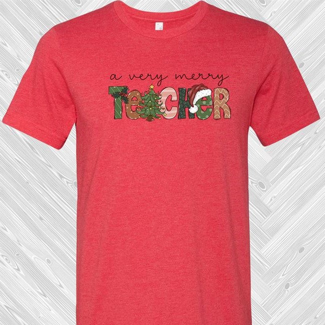 A Very Merry Teacher Graphic Tee