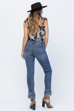 Judy Blue Relaxed Fit With Hem Fray