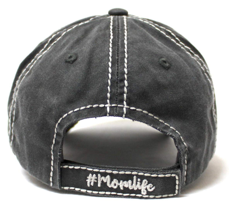 #momlife Baseball Cap in Grey
