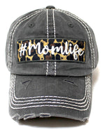 #momlife Baseball Cap in Grey