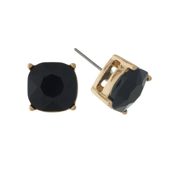 Black Stud Earrings