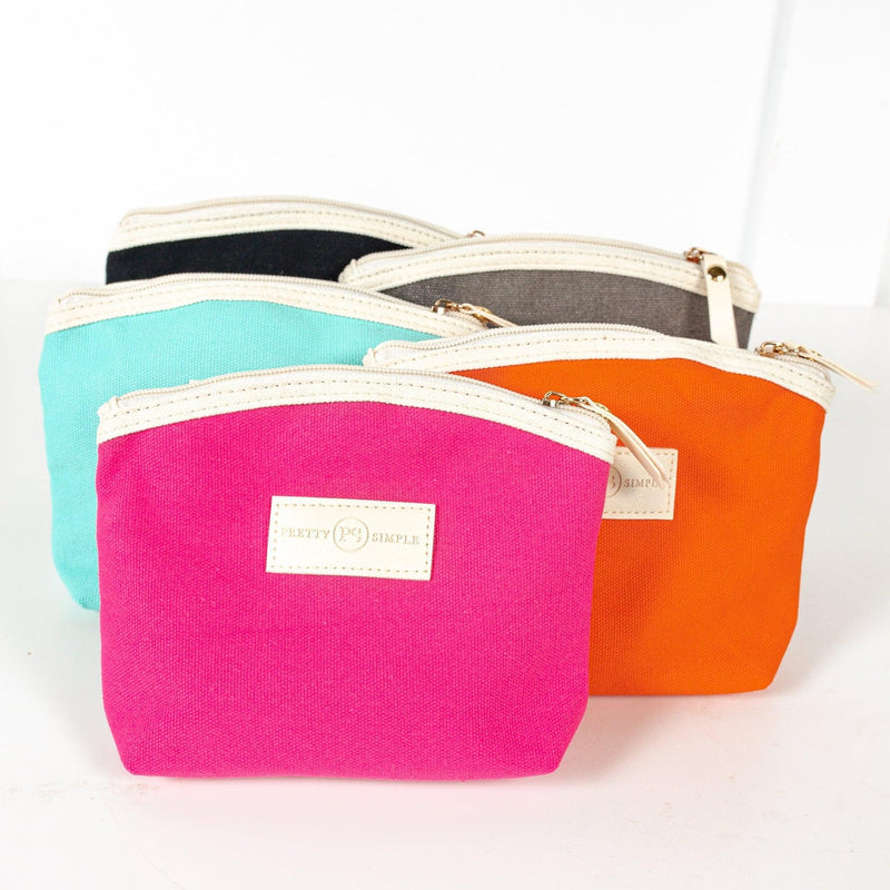 Little Matching Canvas Luna Pouch in Grey