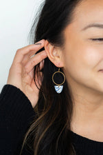 Iris Earrings in Greek Goddess Blue