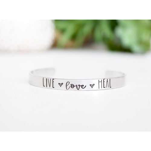 Live Love Heal Cuff Bracelet