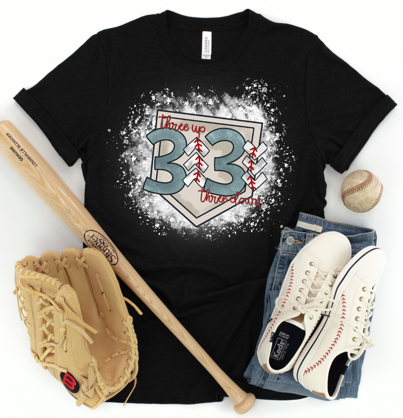 3 UP 3 DOWN Baseball Graphic Tee