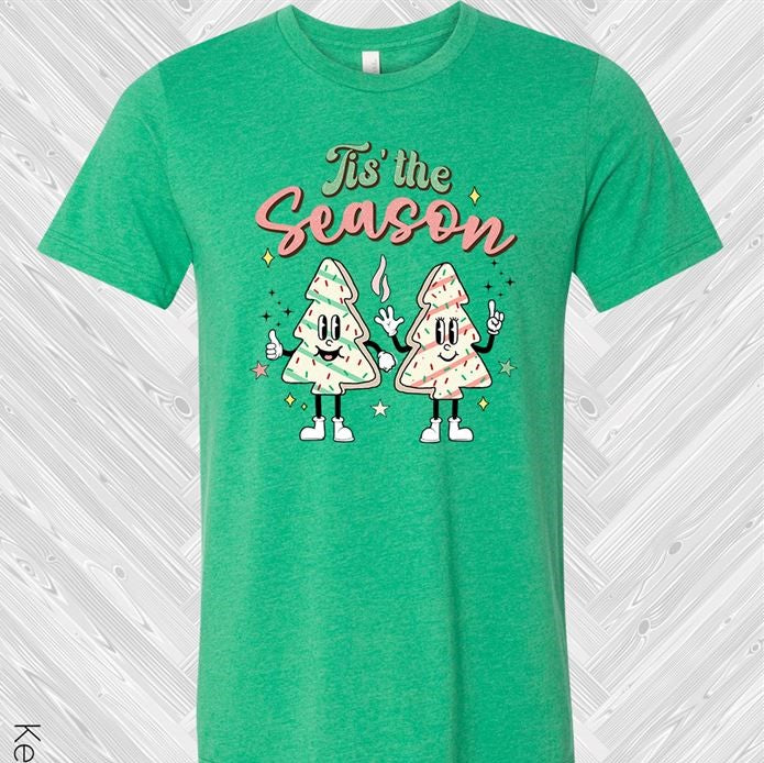 Christmas Tree Cake Tis The Season Graphic Tee